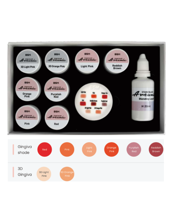 BSM Artamic Stain & Glaze Gingiva Kit - Image 2
